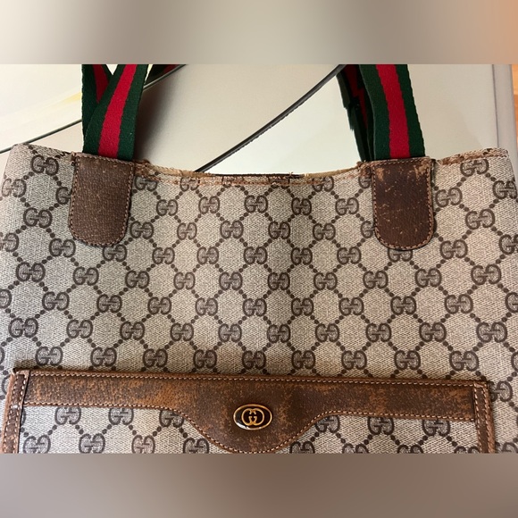 GUCCI canvas tote - Picture 8 of 12